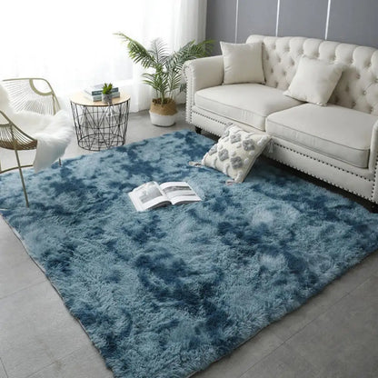 Tie-Dye Plush Carpet | Soft Non-Slip Mat for Kids' Crawling & Cozy Living Spaces 7