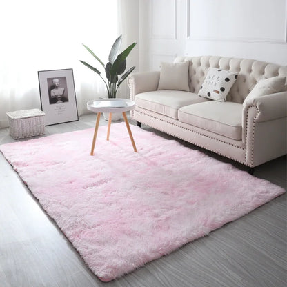Tie-Dye Plush Carpet | Soft Non-Slip Mat for Kids' Crawling & Cozy Living Spaces 8