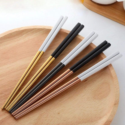 Tokyo Collection | Stainless Steel Chopsticks Set with Modern Design | Sleek and Stylish for Dining 1