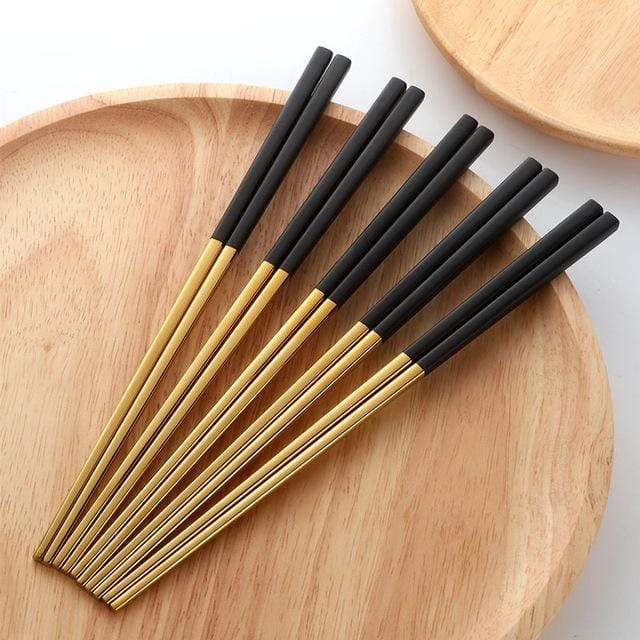 Tokyo Collection | Stainless Steel Chopsticks Set with Modern Design | Sleek and Stylish for Dining 3
