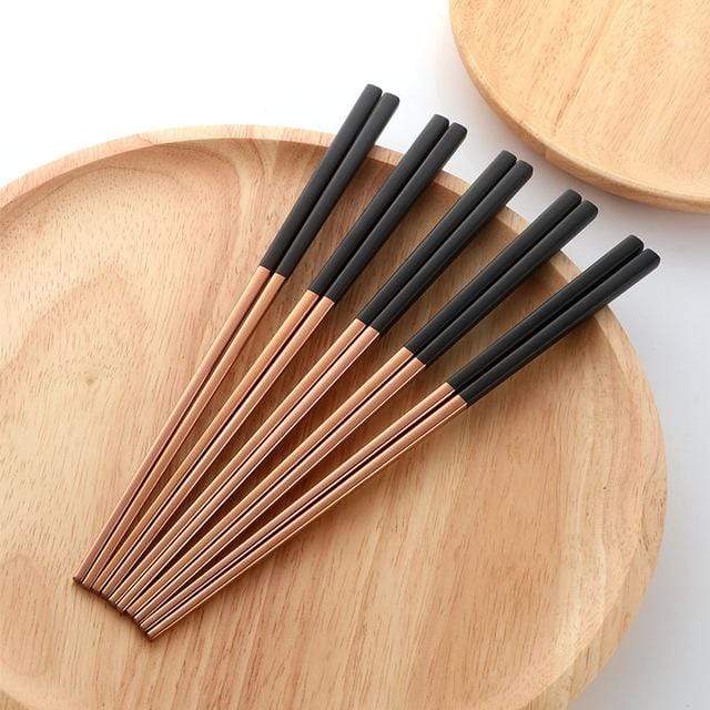 Tokyo Collection | Stainless Steel Chopsticks Set with Modern Design | Sleek and Stylish for Dining 4