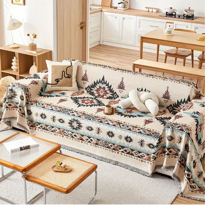 Tribal Weave | Couch Cover with Premium Chenille Fabric | Stylish Protector for Any Living Space 5