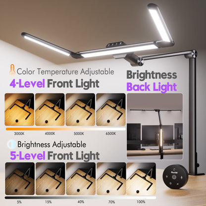 Versatile Desk Lamp | Foldable Design with Motion Sensor & Dual Control | Adjustable Lighting for Enhanced Focus 2