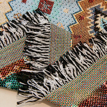 Vintage Mosaic | Couch Cover with Bohemian Geometric Patterns | Durable Fabric for Pet Protection 4
