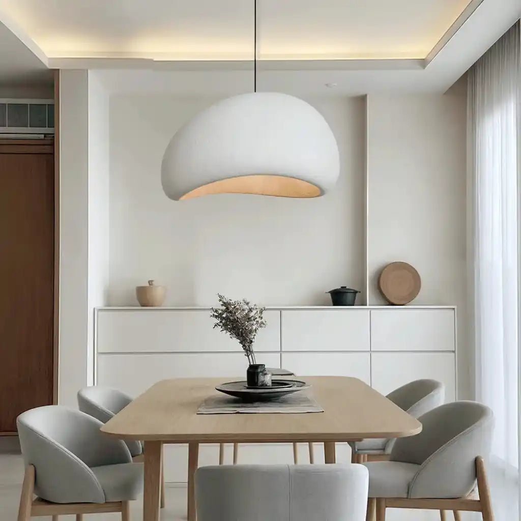 Wabi Sabi | Modern Chandelier with Adjustable Cable & Organic Design | Unique Resin Pendant Light for Warm Ambiance 2