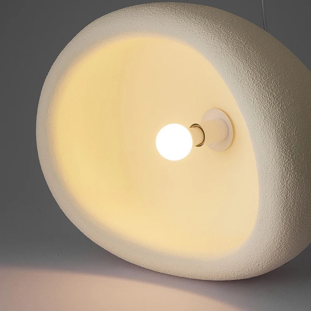 Wabi Sabi | Modern Chandelier with Adjustable Cable & Organic Design | Unique Resin Pendant Light for Warm Ambiance 8