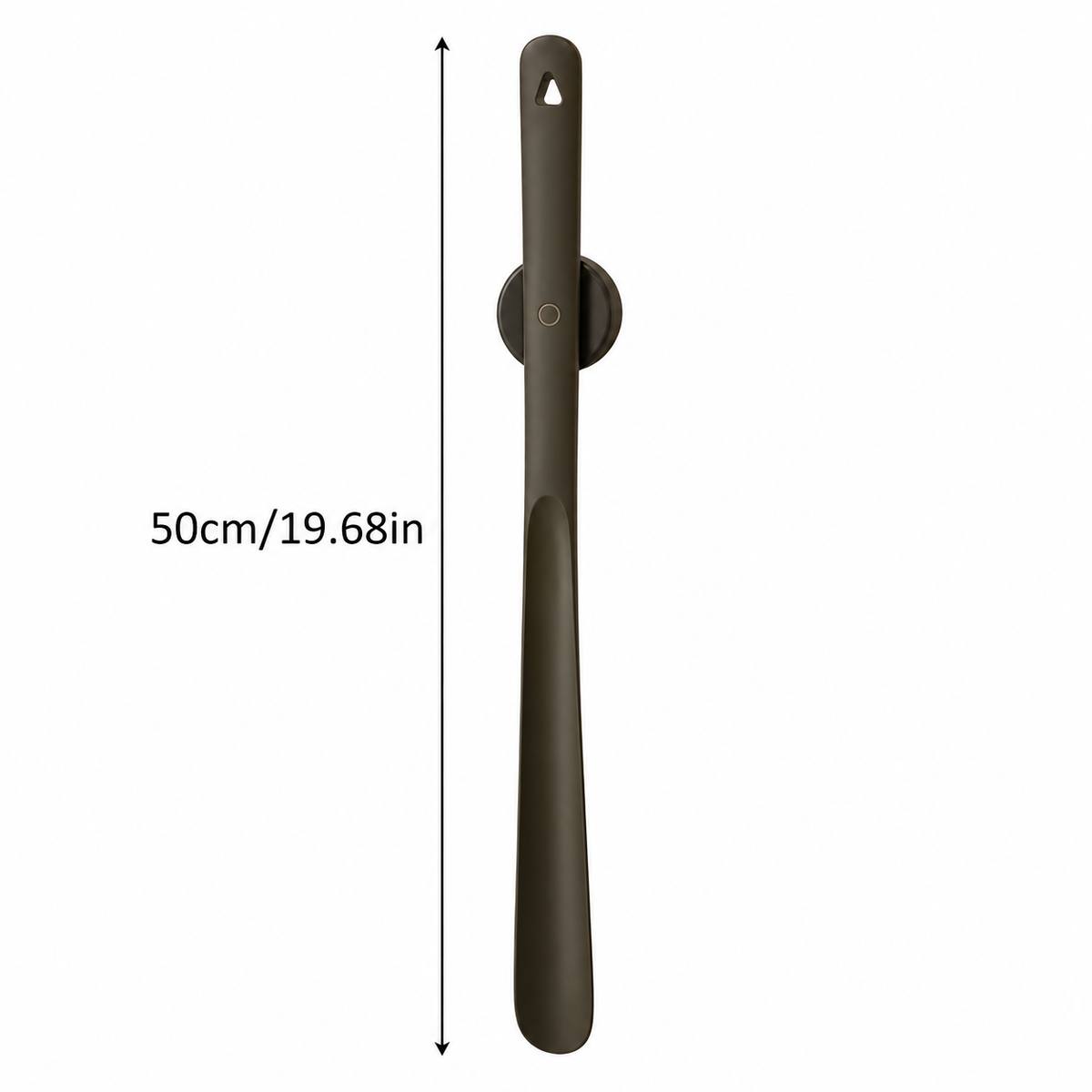 Ergonomic Walnut Shoehorn with Magnetic Wall Mount | Extra-Long Handle for Effortless Footwear Access