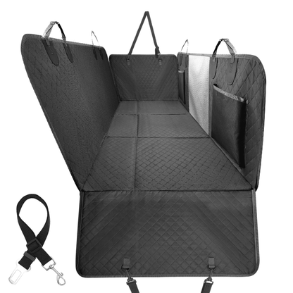 Waterproof Dog Car Hammock Cover with Anti-Slip Anchors | Durable Back Seat Cover for Clean Rides 10