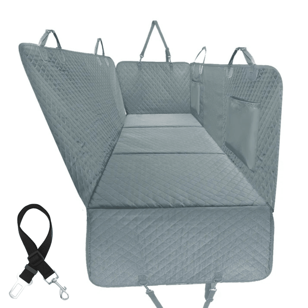 Waterproof Dog Car Hammock Cover with Anti-Slip Anchors | Durable Back Seat Cover for Clean Rides 16