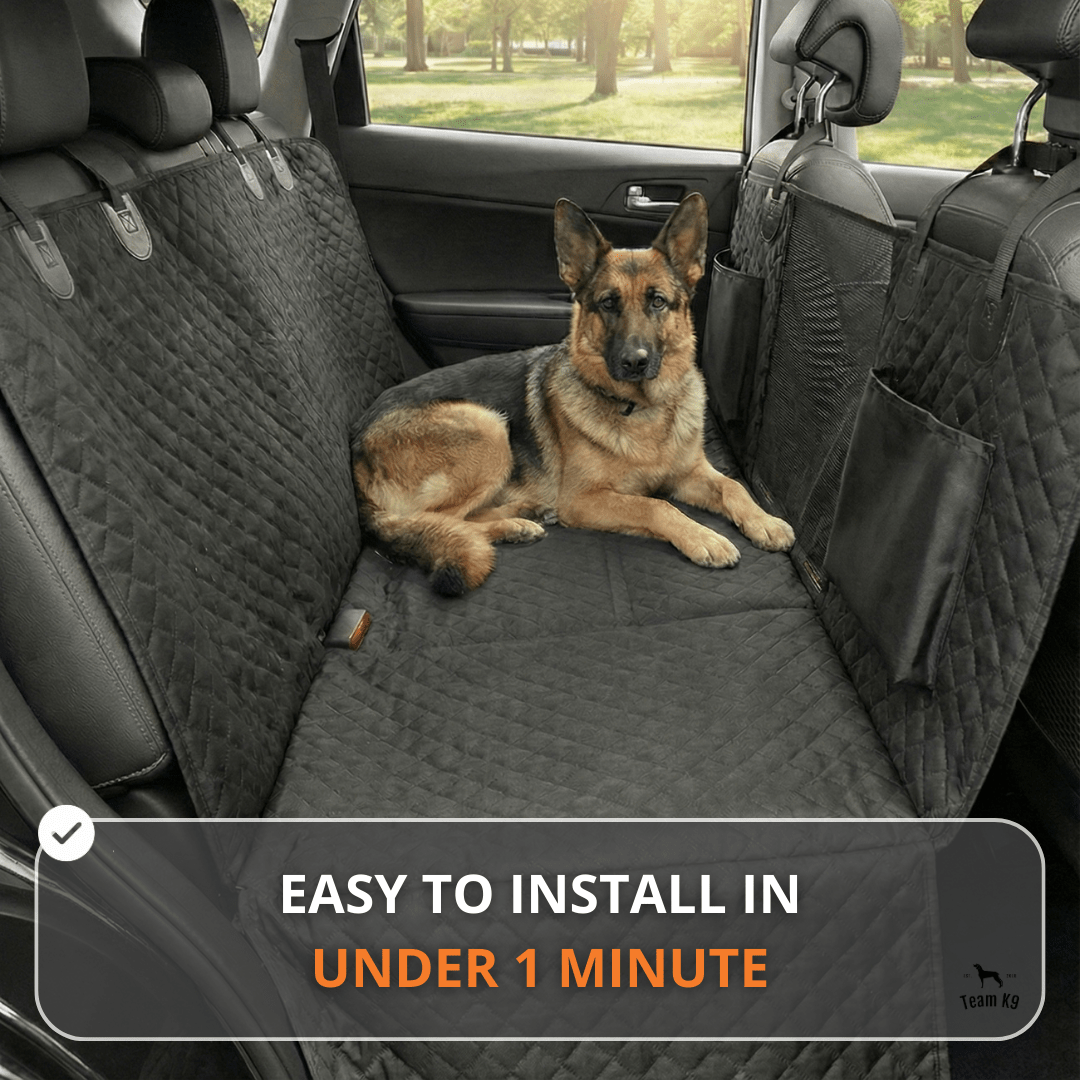 Waterproof Dog Car Hammock Cover with Anti-Slip Anchors | Durable Back Seat Cover for Clean Rides 7