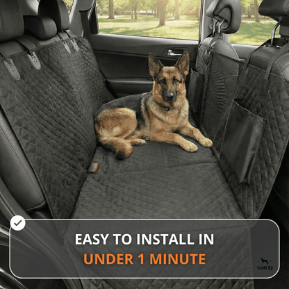 Waterproof Dog Car Hammock Cover with Anti-Slip Anchors | Durable Back Seat Cover for Clean Rides 7