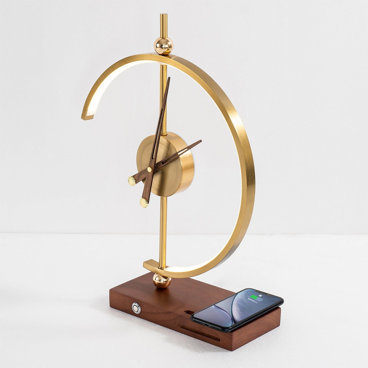 Wireless Charging Table Lamp with Modern Design & Adjustable Brightness for Stylish Home Decor 0