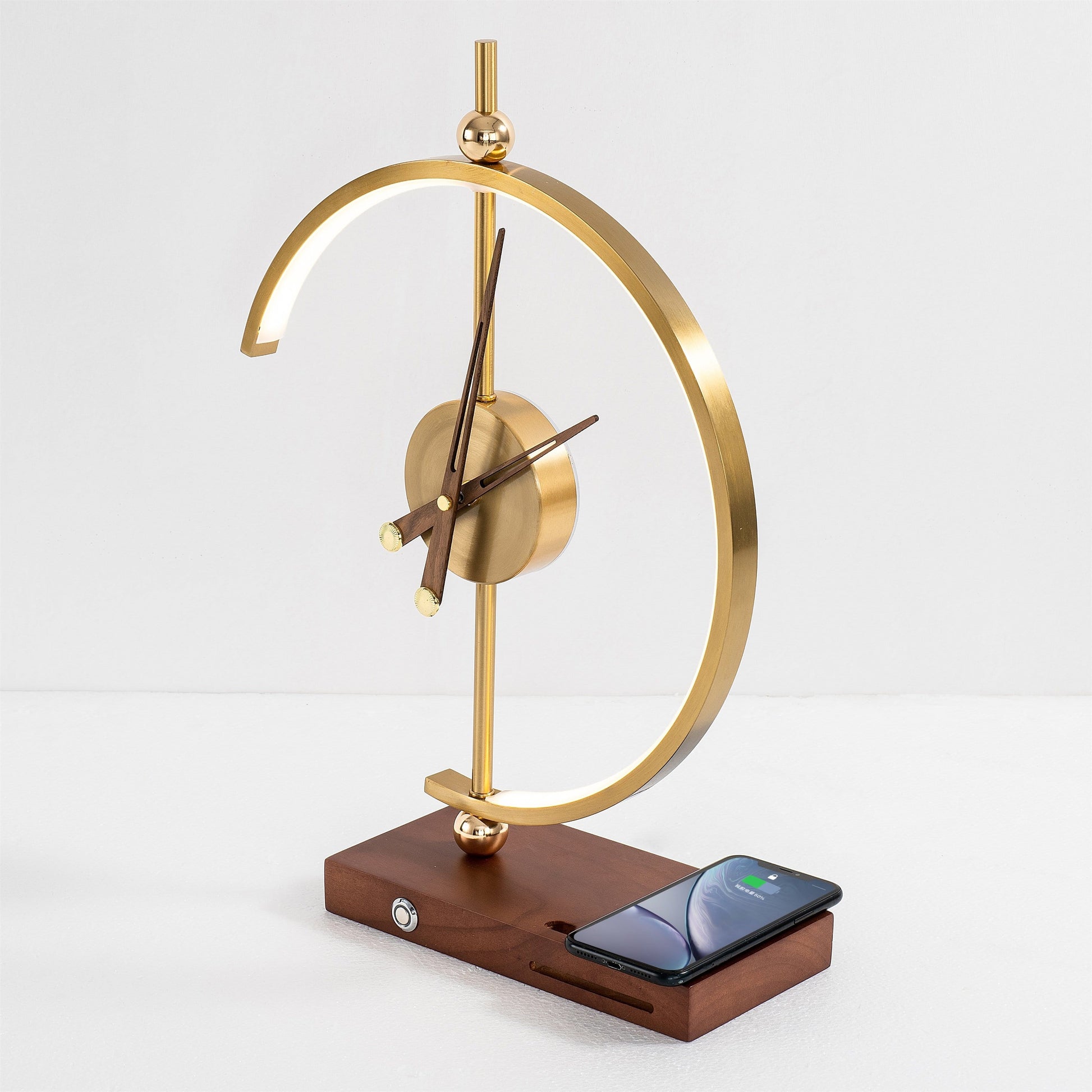 Wireless Charging Table Lamp with Modern Design & Adjustable Brightness for Stylish Home Decor 0
